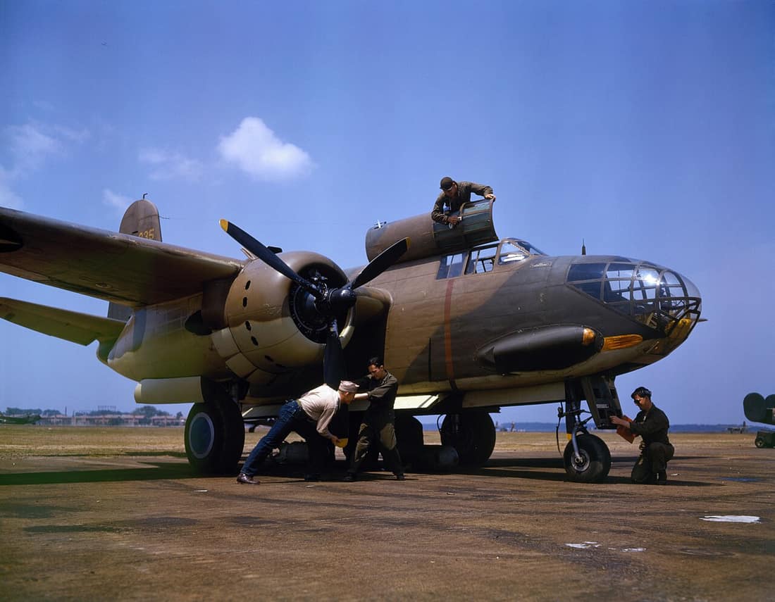 A Douglas A-20C-BO Havoc at Langley Field, Virginia (USA), in July 1942. Since the aricraft wears the number "635" and is painted in a British camouflage scheme this aircraft is most probably the A-20C-BO s/n 41-19635. T