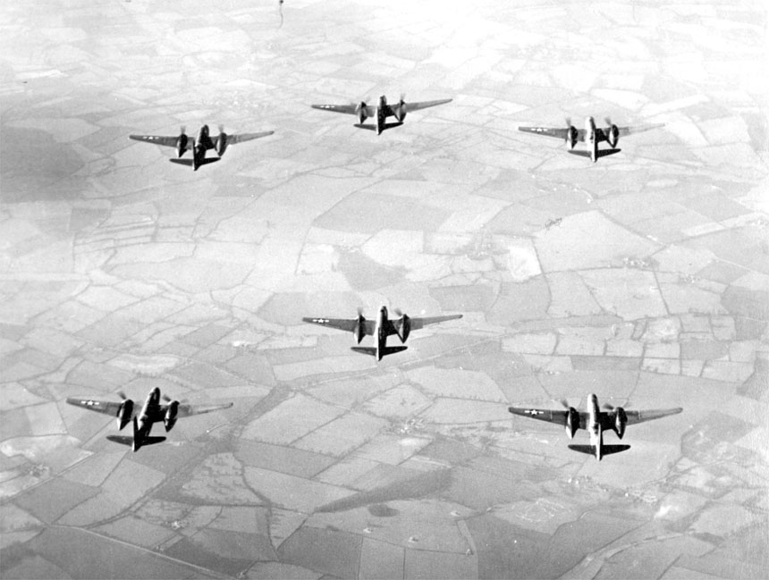A-20s in Bombing Formation