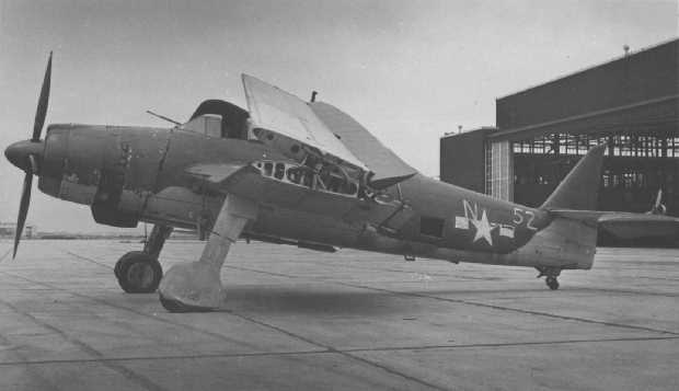 Aichi B7A Ryusei captured by the US and test flown in 1946 by the US air intelligence unit ATAIU-SEA. Note the US national insignias (US Star instead of Japanese Hinomaru).