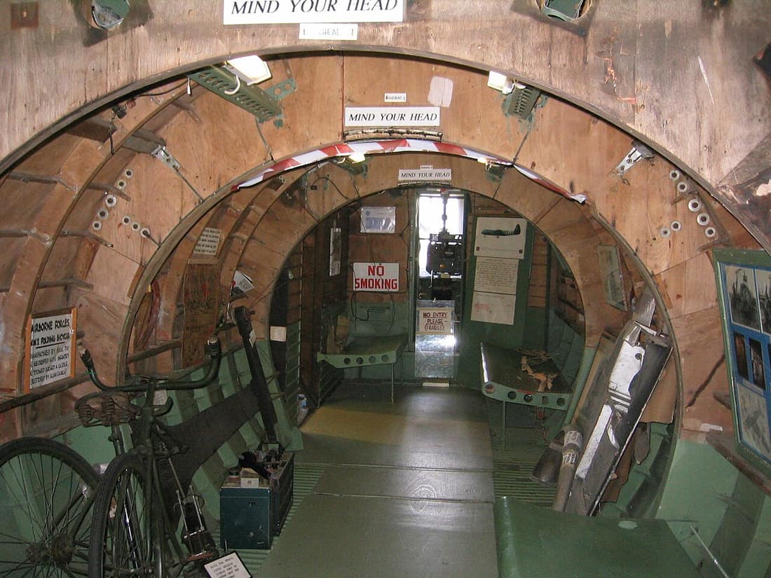 Airspeed Horsa Inside complete with folding bike