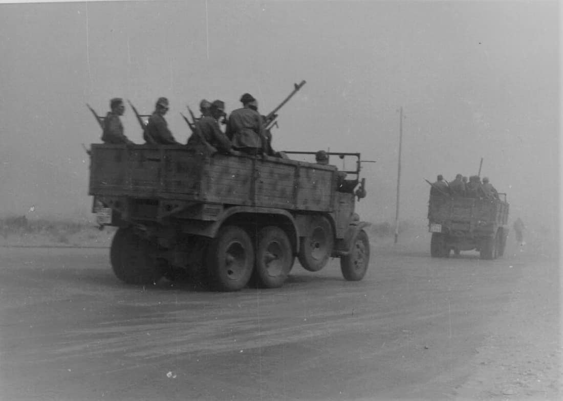 Italian XX Motorised Corps (XX Corpo d'Armata), commanded by General De Stefanis.