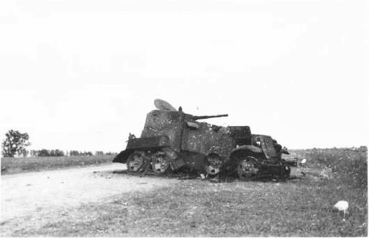 Soviet Armoured Vehicle BA-10M during the Battle of Khalkhin Gol of 1939