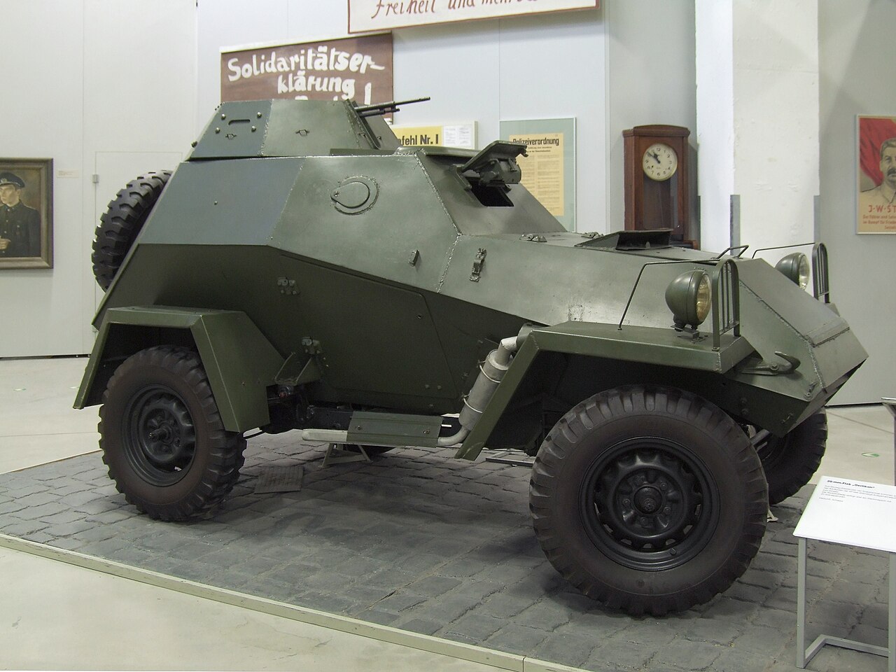 Soviet light armoured car BA-64B in Militärhistorisches Museum der Bundeswehr, Dresden, Germany