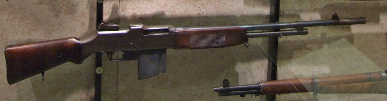 Browning M1918 (BAR). Image cropped from Image:American WW II firearms.jpg