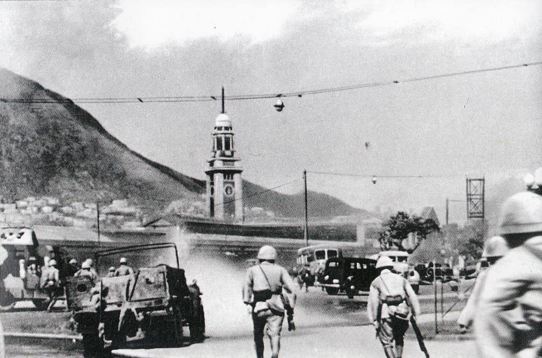 Japanese Army assault on Tsim Sha Tsui Station on 1941