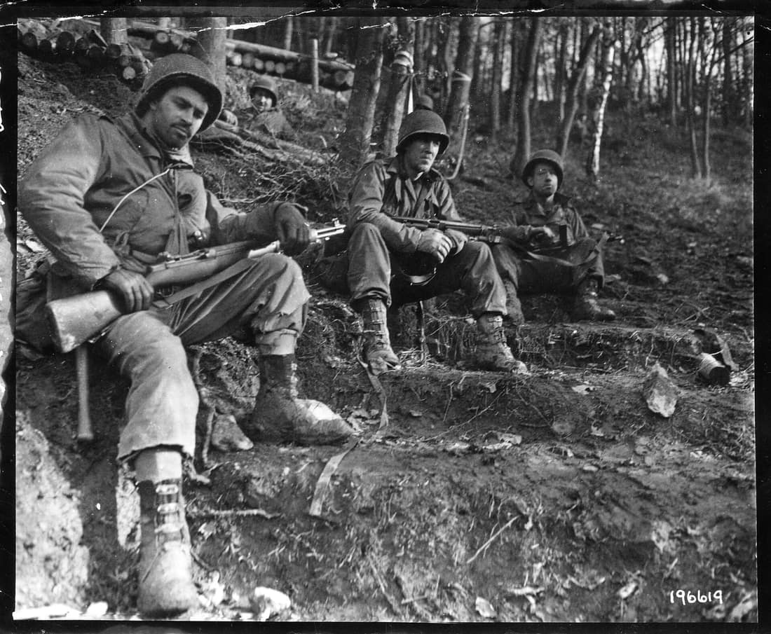 Co I, 3rd Bn., 8th Regt., 4th Inf. Div., Duren area, Germany.