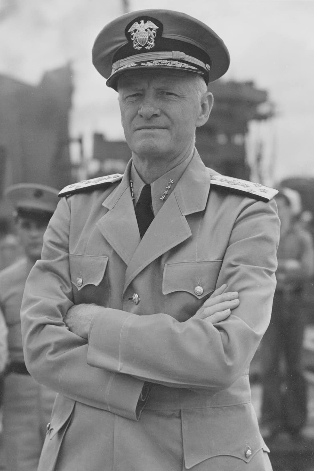 Admiral Chester W. Nimitz. Photographed circa 1942.