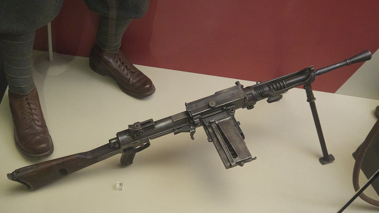 Breda 30 light machine gun displayed in Canadian War Museum, Ottawa.