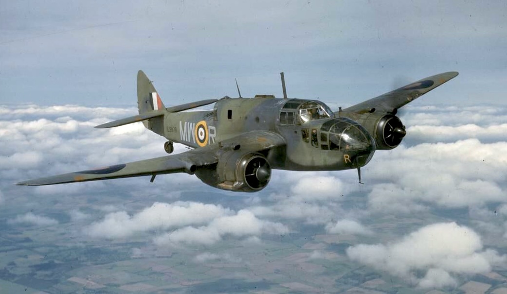 Beaufort Mark I, L9878 'MW-R', of No.217 Squadron RAF based at St Eval, Cornwall, in flight.