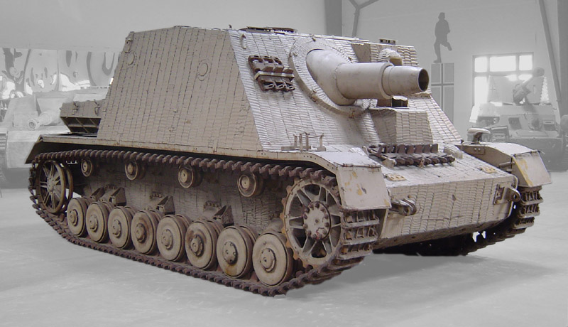 Sturmpanzer on display at the Musée des Blindés in Saumur. The picture taken August 8, 2006.