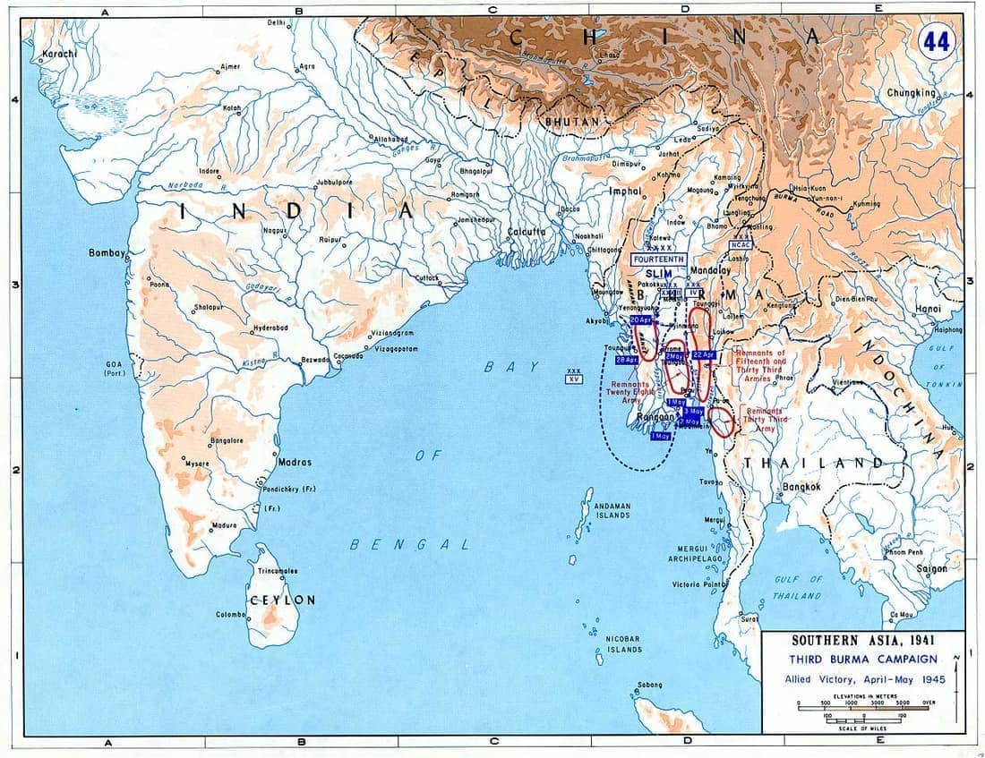 Allied Third Burma Campaign, Apri l- May 1945