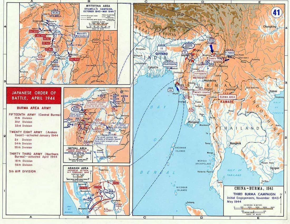 Allied Third Burma Campaign, October 1943 - May 1944