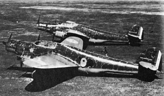 Two Italian CANT Z.1007 aircraft