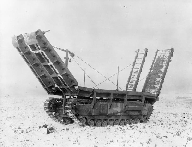 Churchill Ark Mk II (UK pattern) bridging vehicle.