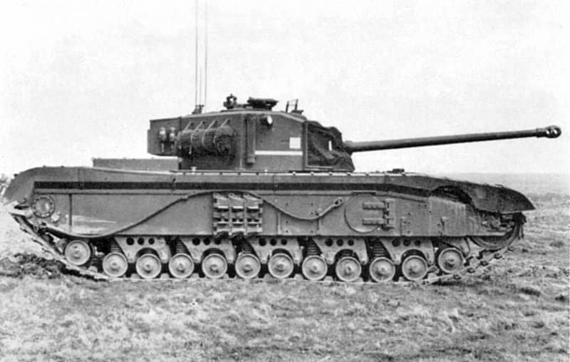 The A45 Black Prince (17 pdr) prototype 1945 - side view