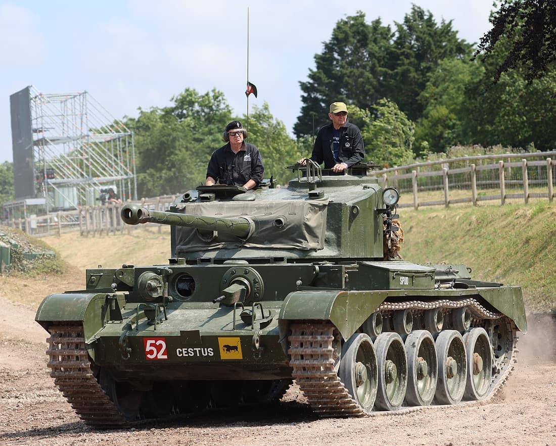 A Comet tank at tankfest at The Tank Museum, 2023.