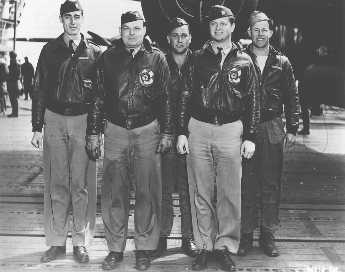 Crew No. 13 (Plane #40-2247, target Yokosuka): 37th Bombardment Squadron, Lt. Edgar E. McElroy, pilot; Lt. Richard A. Knobloch, copilot; Lt. Clayton J. Campbell, navigator; MSgt. Robert C. Bourgeois, bombardier; Sgt. Ada
