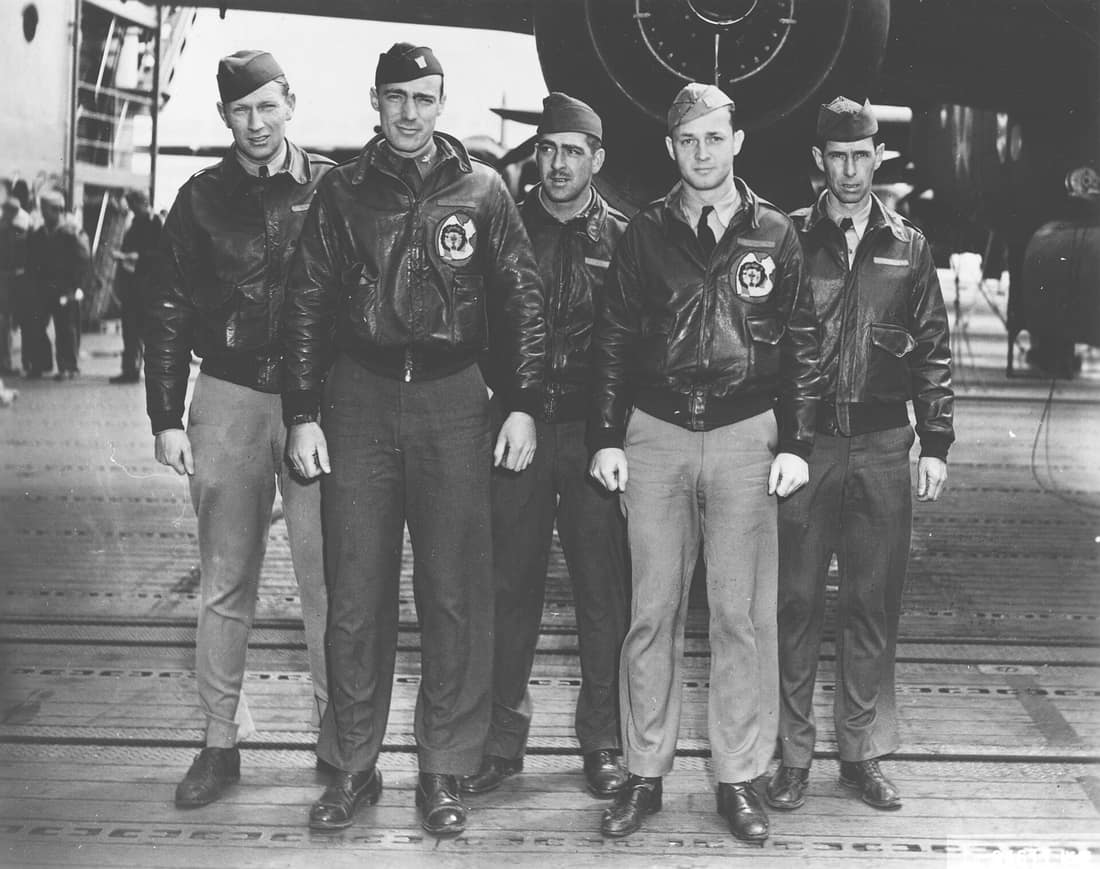 Crew No. 12 (Plane #40-2278, target Yokohama): 37th Bombardment Squadron, Lt. William M. Bower, pilot; Lt. Thadd H. Blanton, copilot; Lt. William R. Pound Jr., navigator; TSgt. Waldo J. Bither, bombardier; SSgt. Omer A. 