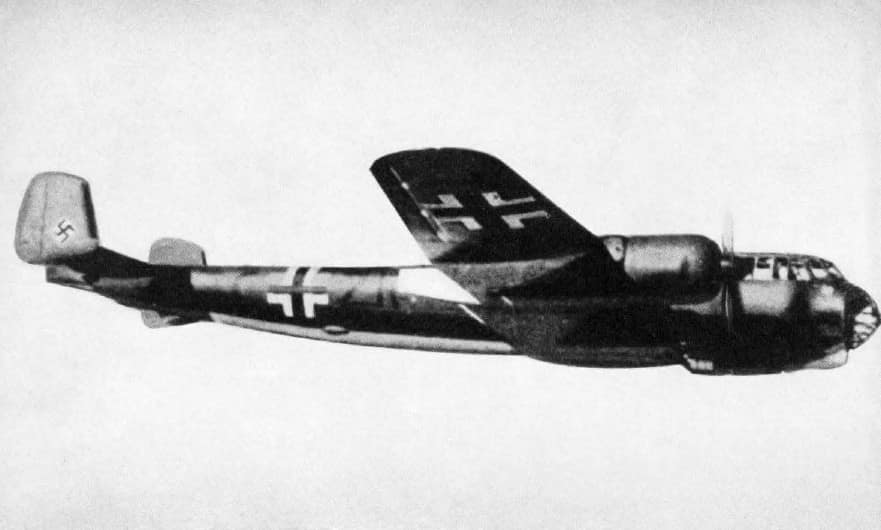 Photo of a German Dornier Do 217E-2 bomber, ca. 1942