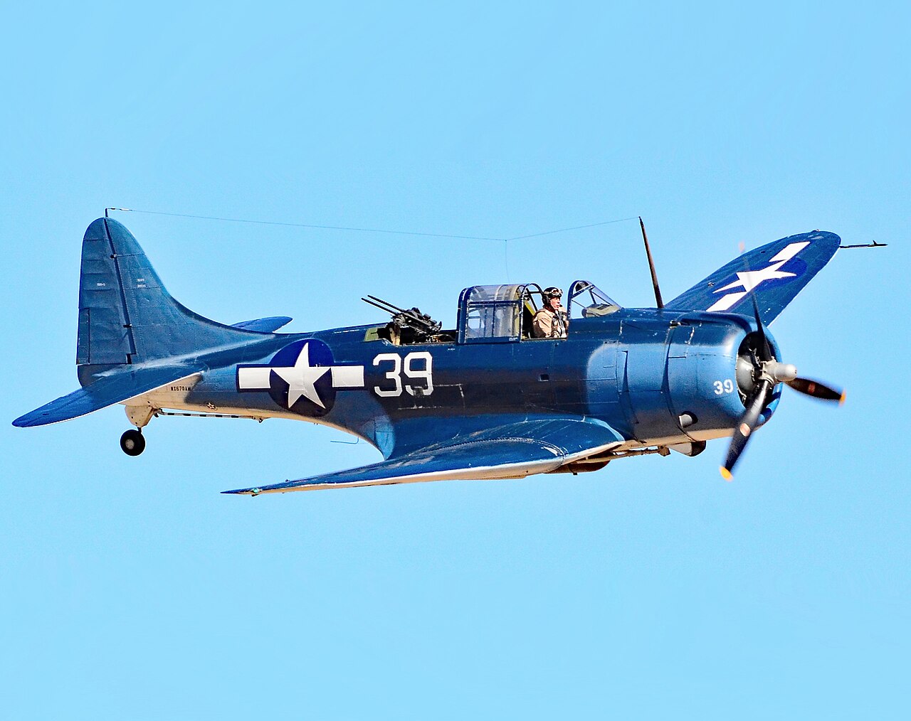 Douglas SBD-5 Dauntless from the Planes of Fame Air Museum Chino CA.