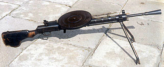 Russian DP light machine gun