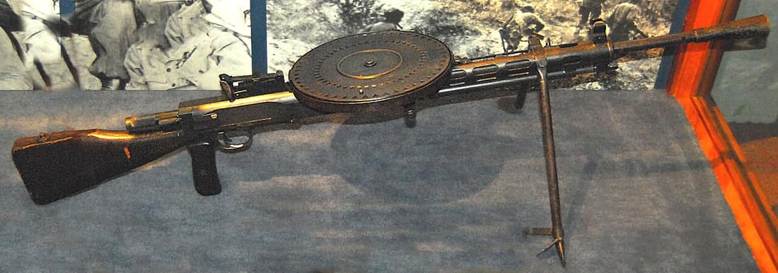 Type 53 Chinese submachine gun- a variant of Soviet DPM, taken at Battery Randolf US Army Museum, Honolulu.