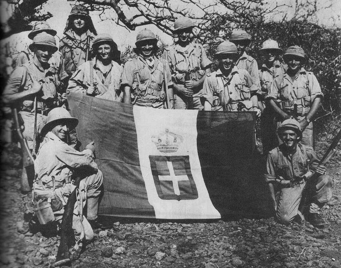 South Africans at Moyale after the Italian forces had withdrawn. 1941