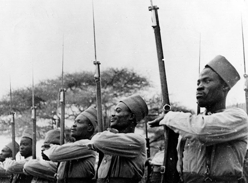 During the East African Campaign, Free French forces after fighting at Kub Kub