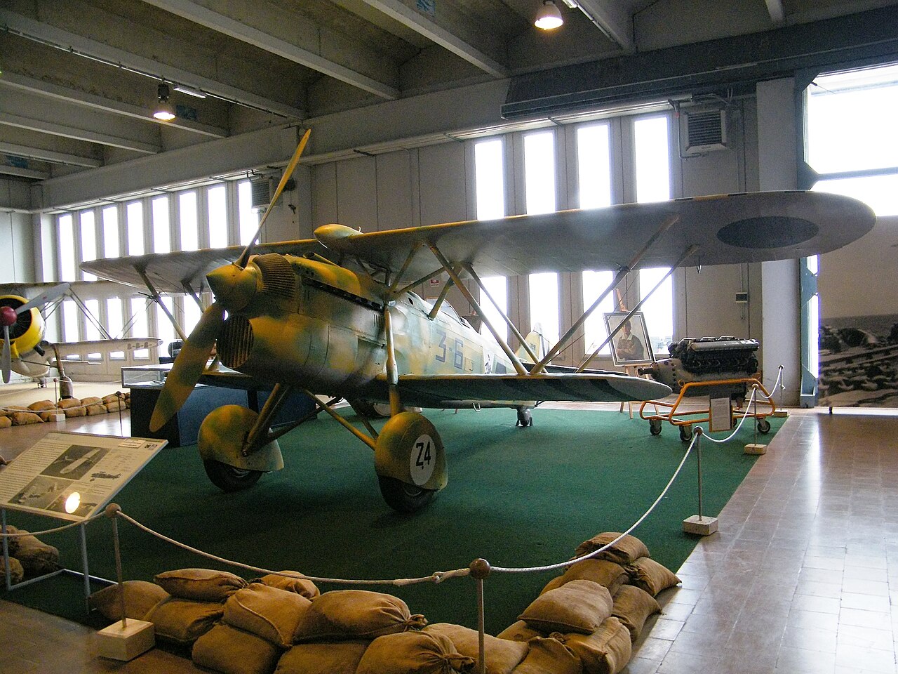 en:Fiat CR.32 at the en:Italian Air Force Museum, Vigna di Valle in 2012
