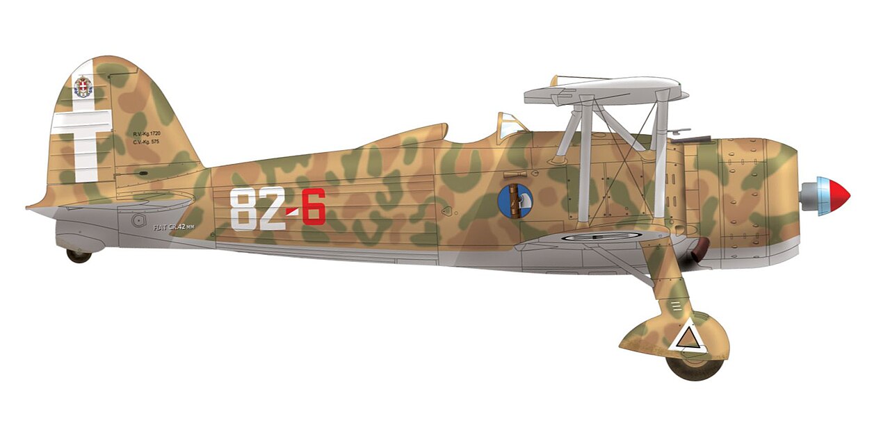 Fiat CR.42, 82a Squadriglia 13° Gruppo 2° Stormo. C. T., Gambut airfield, September 1940