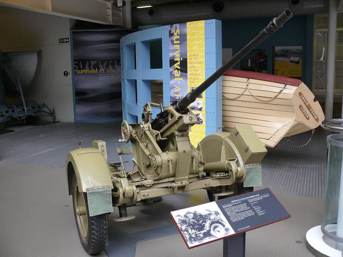 German 2 cm Flak 30 light anti-aircraft gun, World War II.