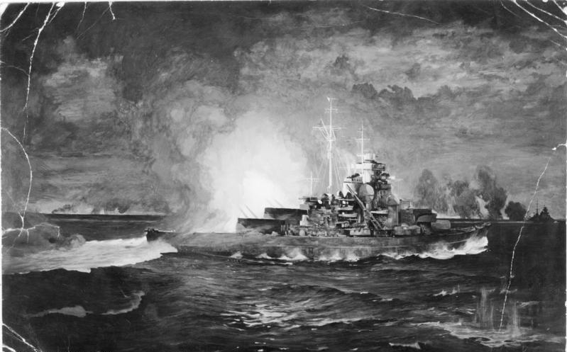 For documentary purposes the German Federal Archive often retained the original image captions, which may be erroneous, biased, obsolete or politically extreme. Der Kriegsmaler Dr. J.C. Schmitz-Westerholt, der das Gefech