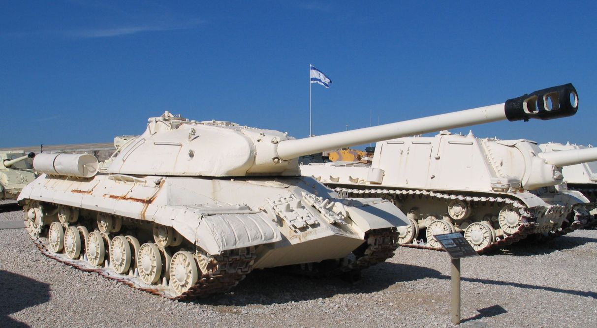 Captured Egyptian IS-3 heavy tank in Yad la-Shiryon Museum, Israel