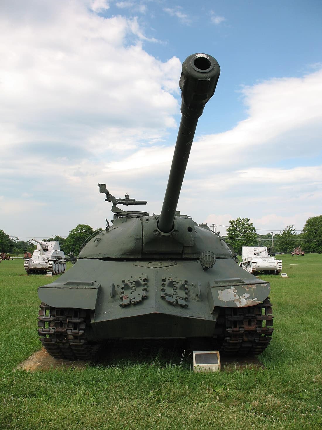 An IS-3 tank from the frontal view.