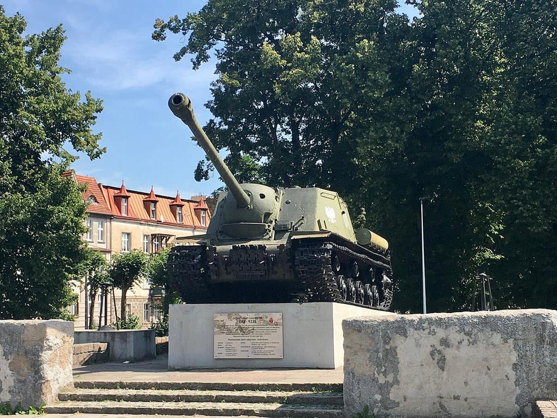 Działo samobieżne w Malborku