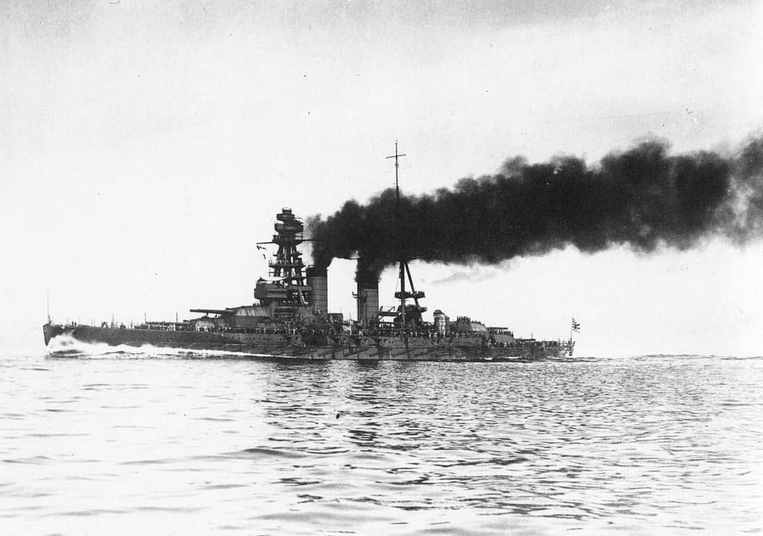 Nagato on her sea trials