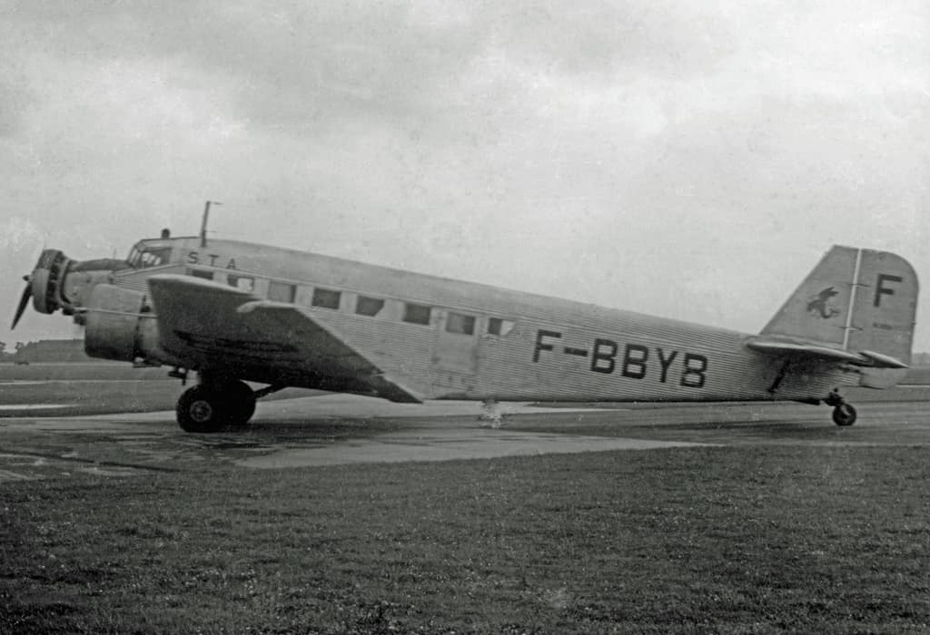 Amiot AAC.1 Toucan (Junkers Ju.52/3m) of STA at Manchester (Ringway) Airport in 1948