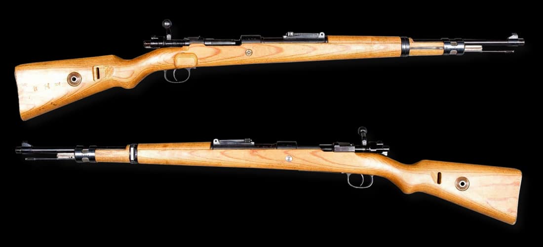 Karabiner 98K in mint condition. Caliber 7.92×57mm IS. Rifle made in 1940, received by Armémuseum as a gift from the German government. From the collections of Armémuseum (Swedish Army Museum), Stockholm, Sweden.
