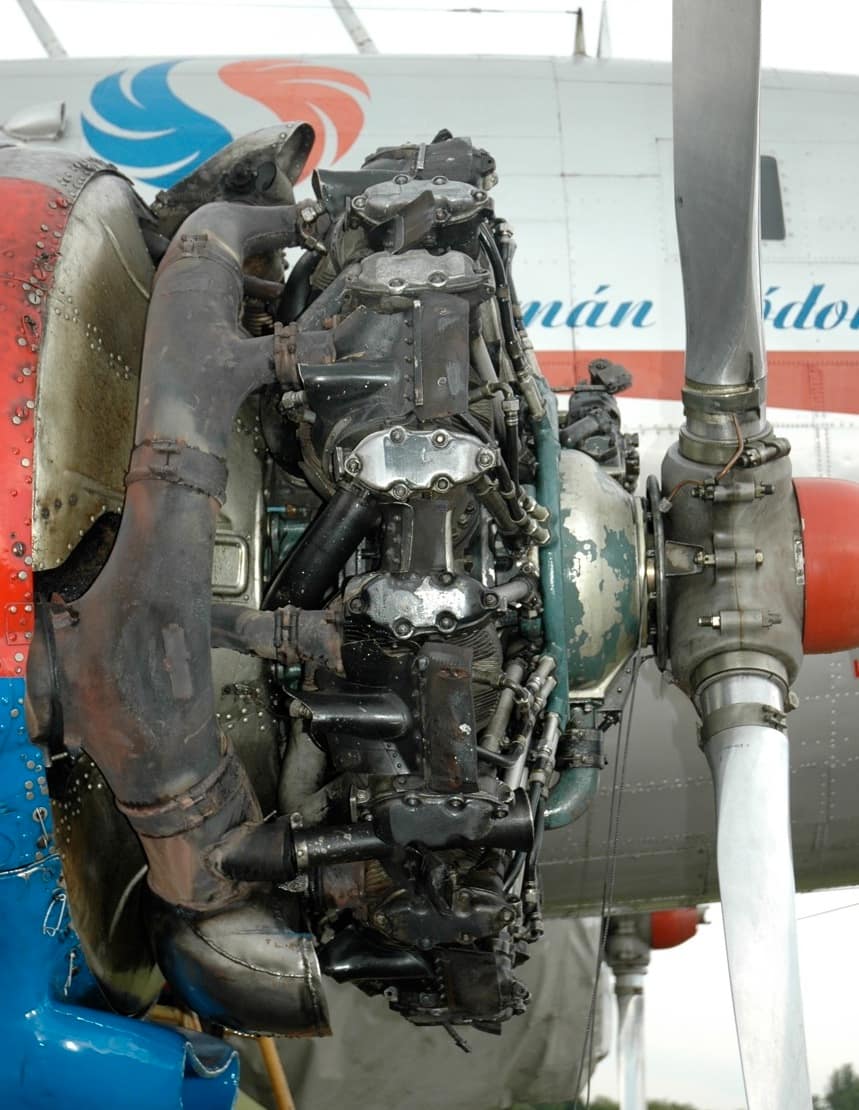 Shvetsov AS-62IR radial piston engine, mounted on Lisunov Li-2