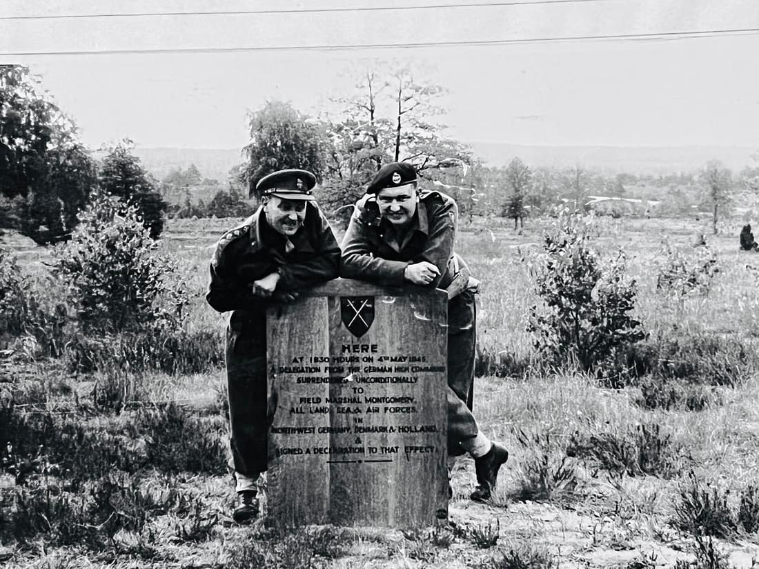 HERE -- AT 18.30 HOUR on the 4th of May 1945 Delegation from the German High Command Surrendered Unconditionally to Field Marshal Montgomery