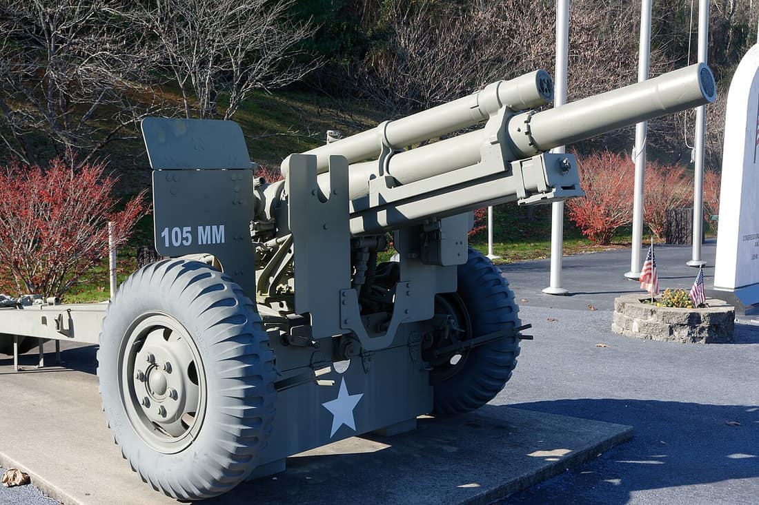 M101 105mm howitzer in Greenup, Kentucky, U.S.