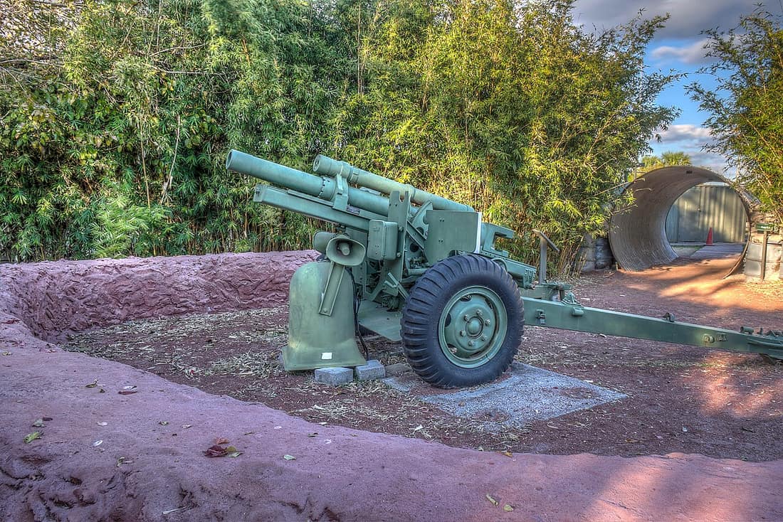 M101 A1 Howitzer at Patriots Point Naval &amp; Maritime Museum