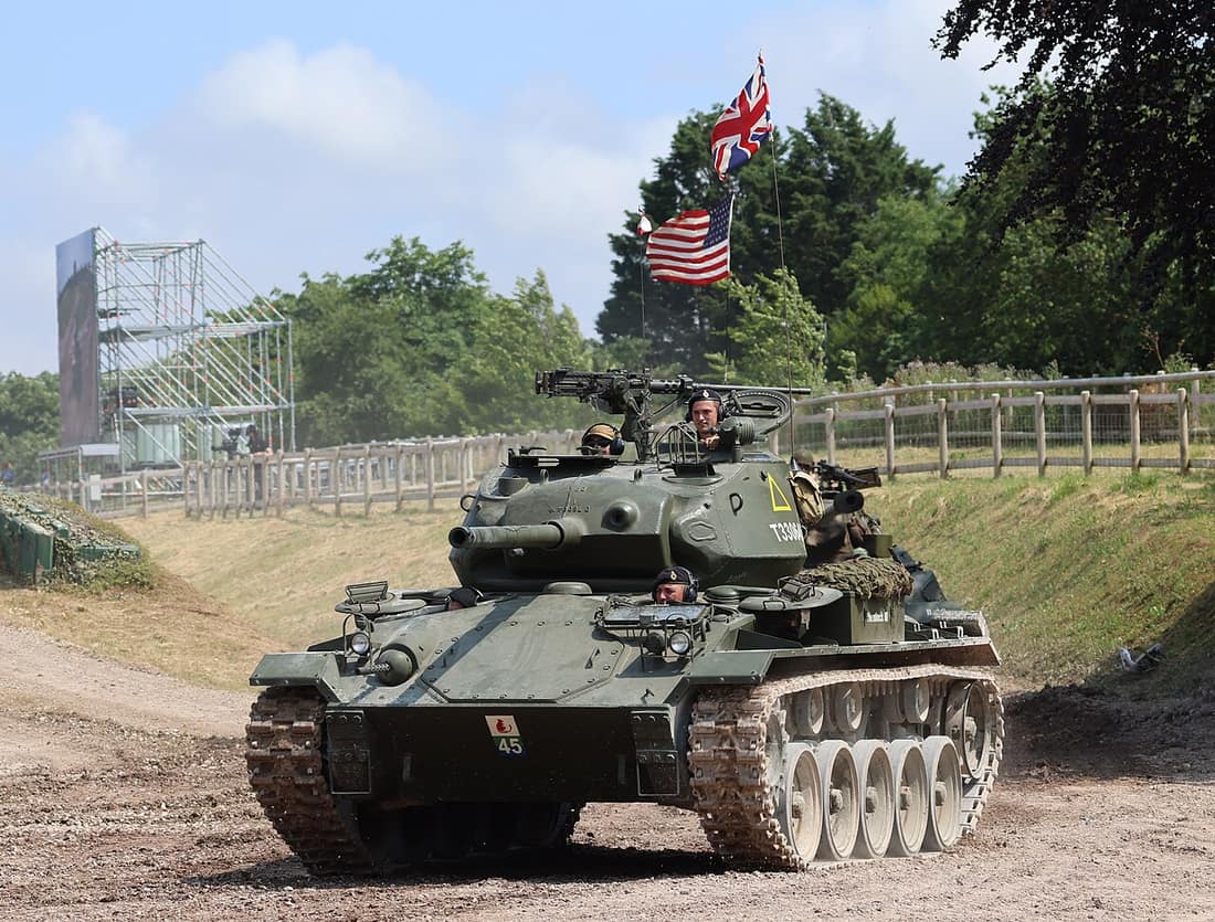 Photo of an M24 Chaffee tankfest 2023
