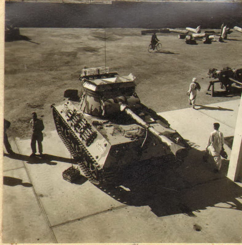 An M36B2 Jackson Tank Destroyer of the Pakistan Army's Armoured Corps parked at an operational base.