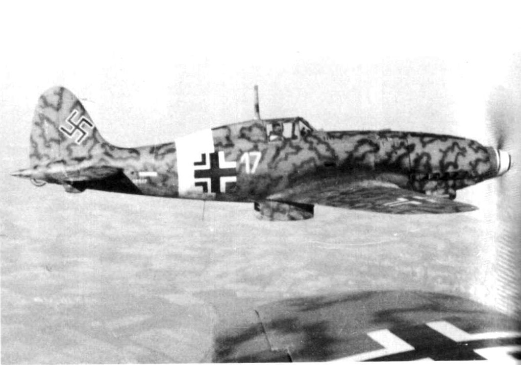 A Macchi C.205 with German markings.