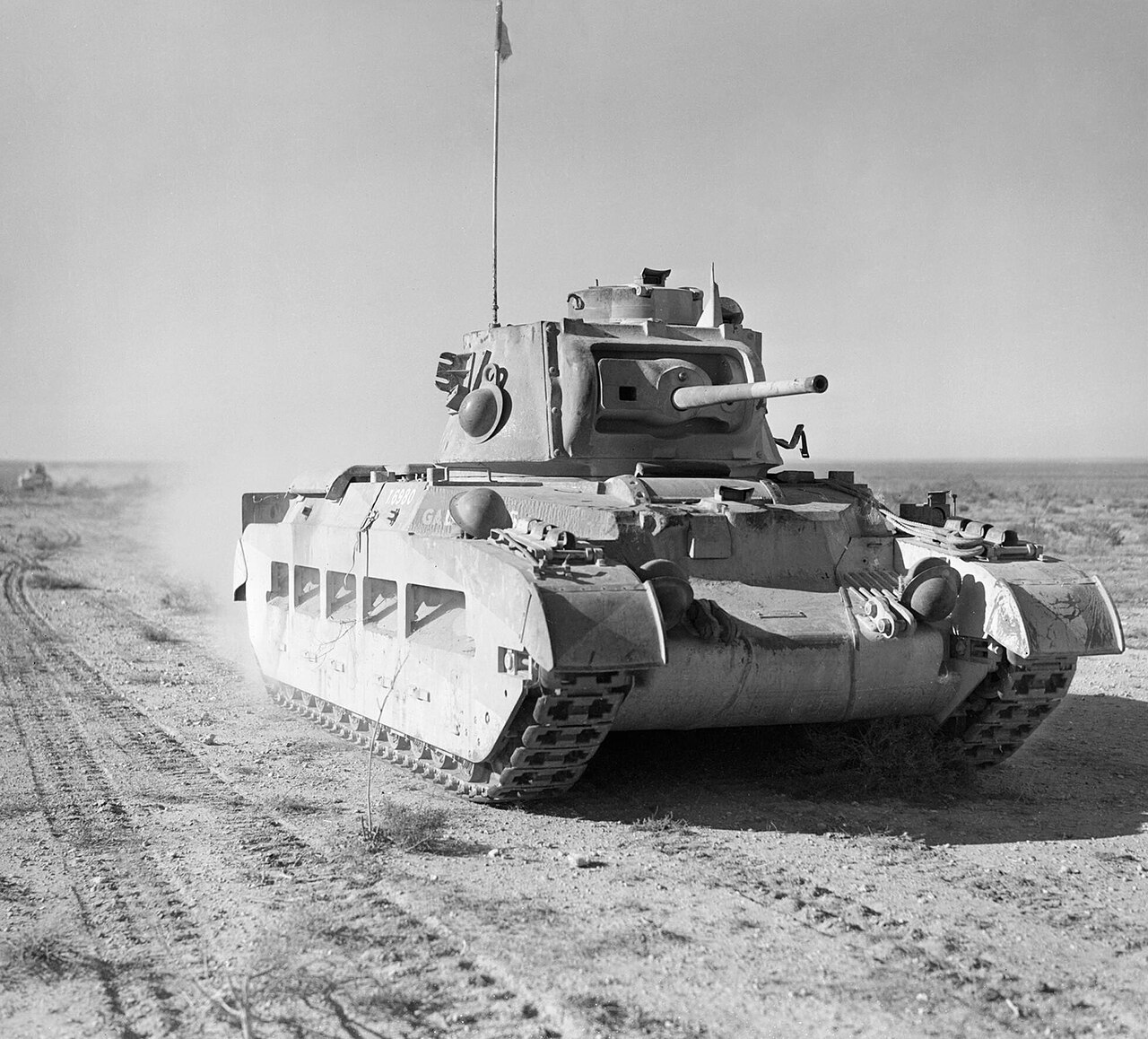 A Matilda II tank of the 7th Royal Tank Regiment in the Western Desert, 19 December 1940.