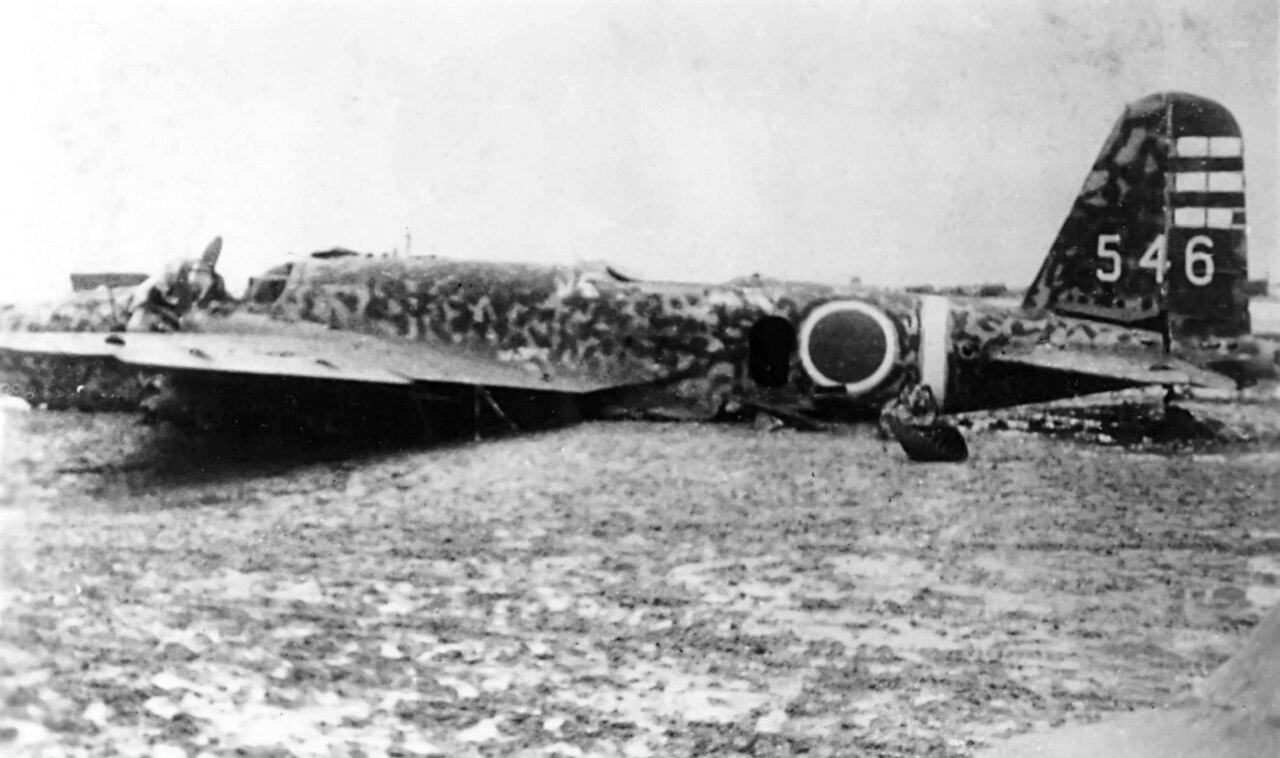 Japanese Ki-21 of Daisan Dokuritsu Hikotai at Yontan Airfield, 25 May 1945.