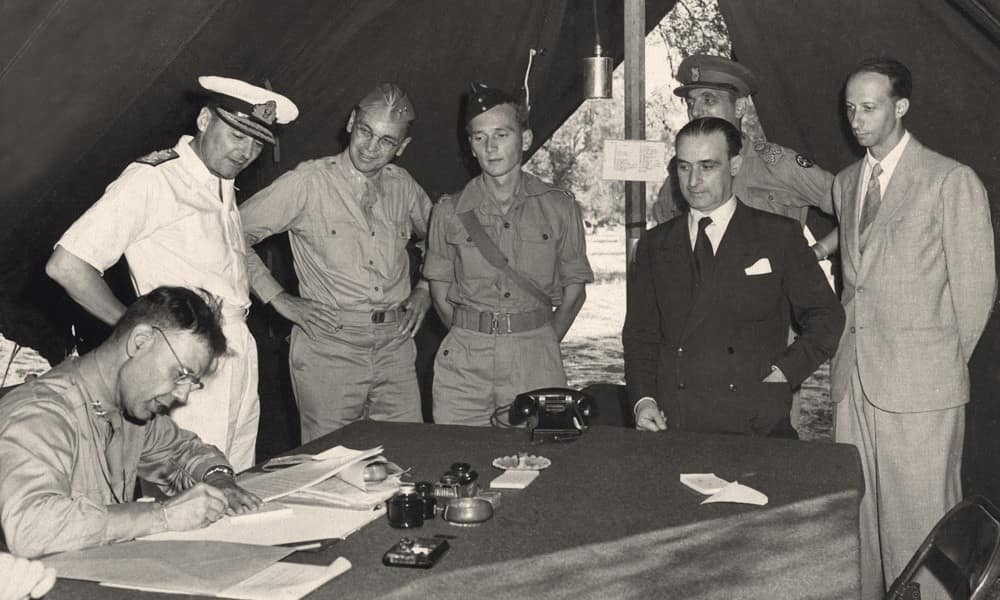 Armistice of Cassibile between Italians and Anglo-Americans (1943)