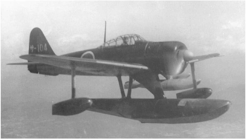 Nakajima A6M2-N "Rufe" from Sasebo Air Group in flight. www.airwar.ru