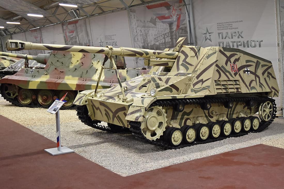 German WW2 era Tank Destroyer Official designation:- Sd.Kfz 164 Geschützwagen III/IV Designer:- Alkett Manufacturer:- Deutsche Eisenwerke Built:- 1943 Total Production:- 473 Main Armament:- 88mm Pak 43/1 Initially called